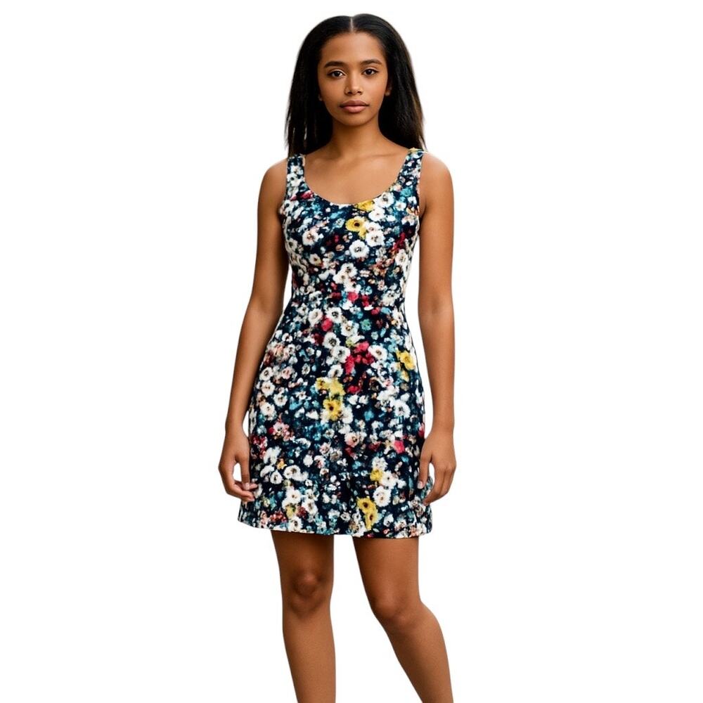 Ann Taylor Floral Print Sleeveless Sheath Dress Size 6 Multicolor